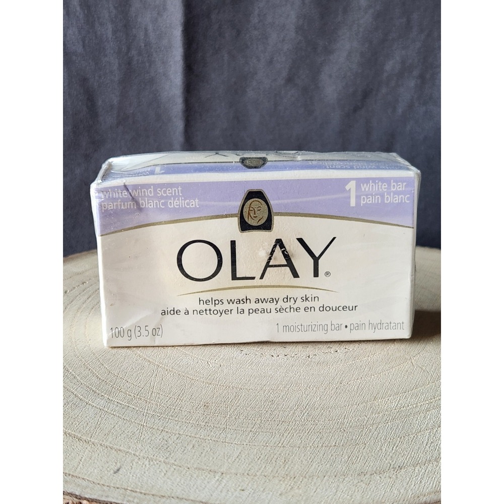 OLAY. Whitewind Scent Moisturizing White Bar For Dry Skin (3.5oz)~DISCONTINUED
